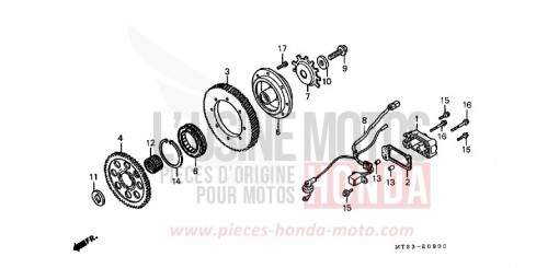 EMBRAYAGE DE DEMARRAGE ST1100L de 1990